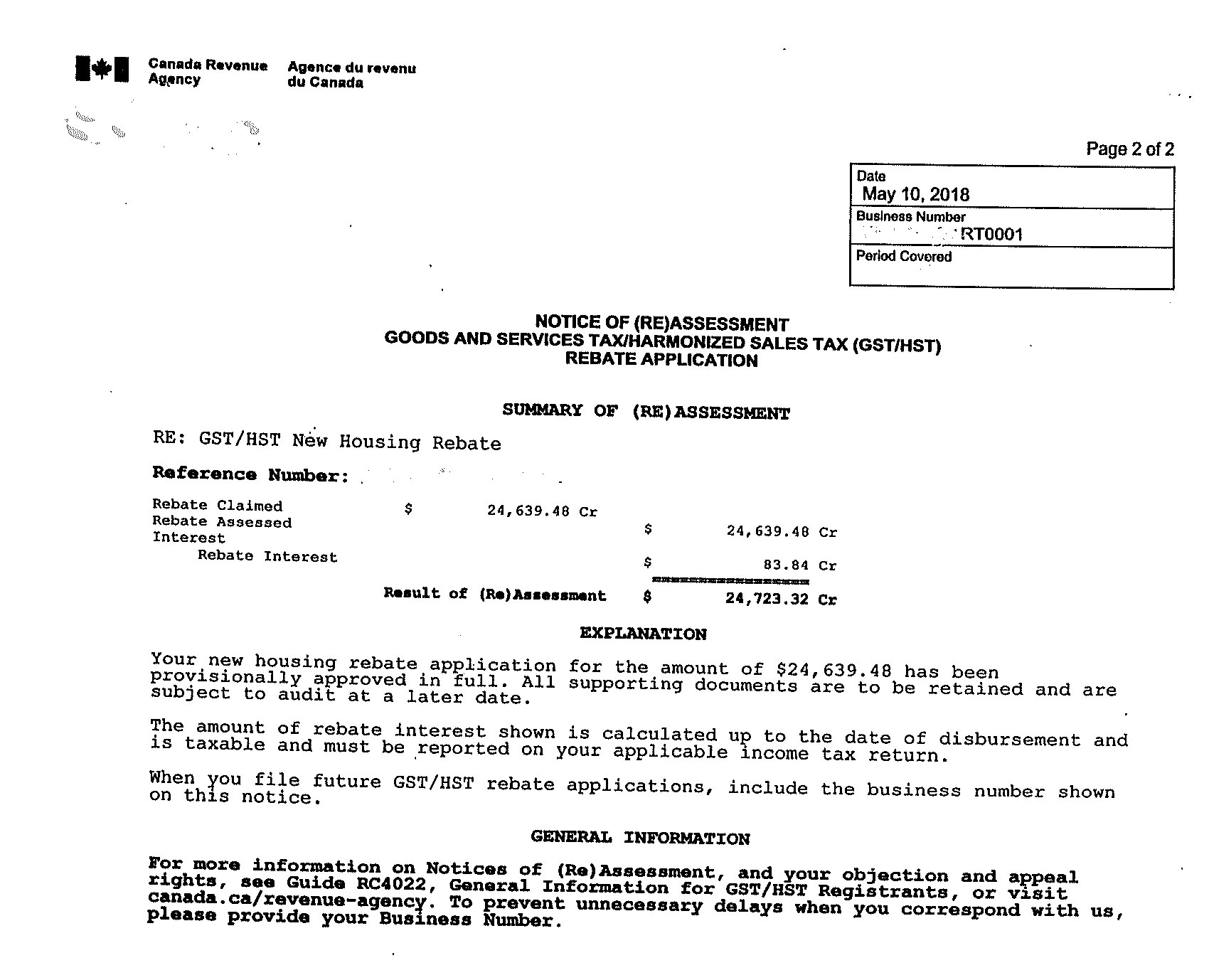 New Residential Rental Property Rebate