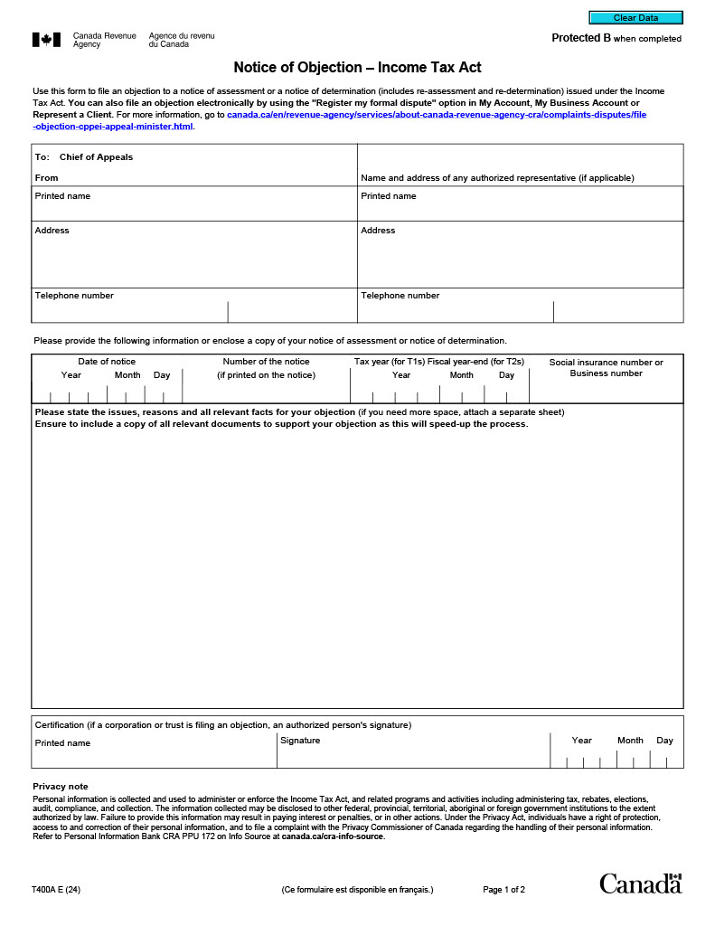 Professional Objection Filing